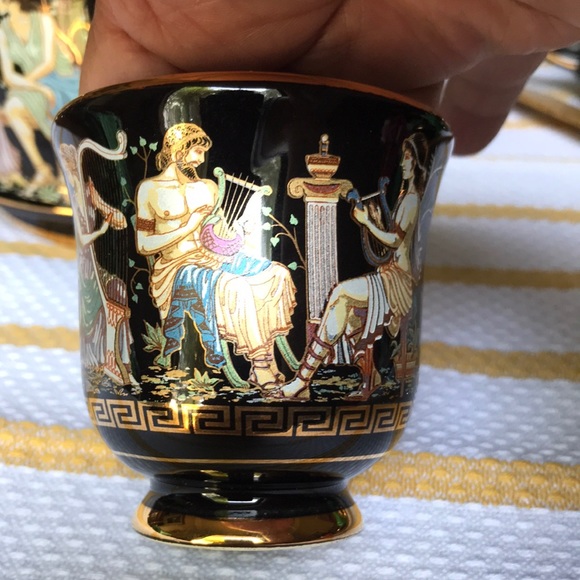 Fakiolas Expresso/Tea Mythology GreekTea set (hand made in Greece) - Picture 9 of 16